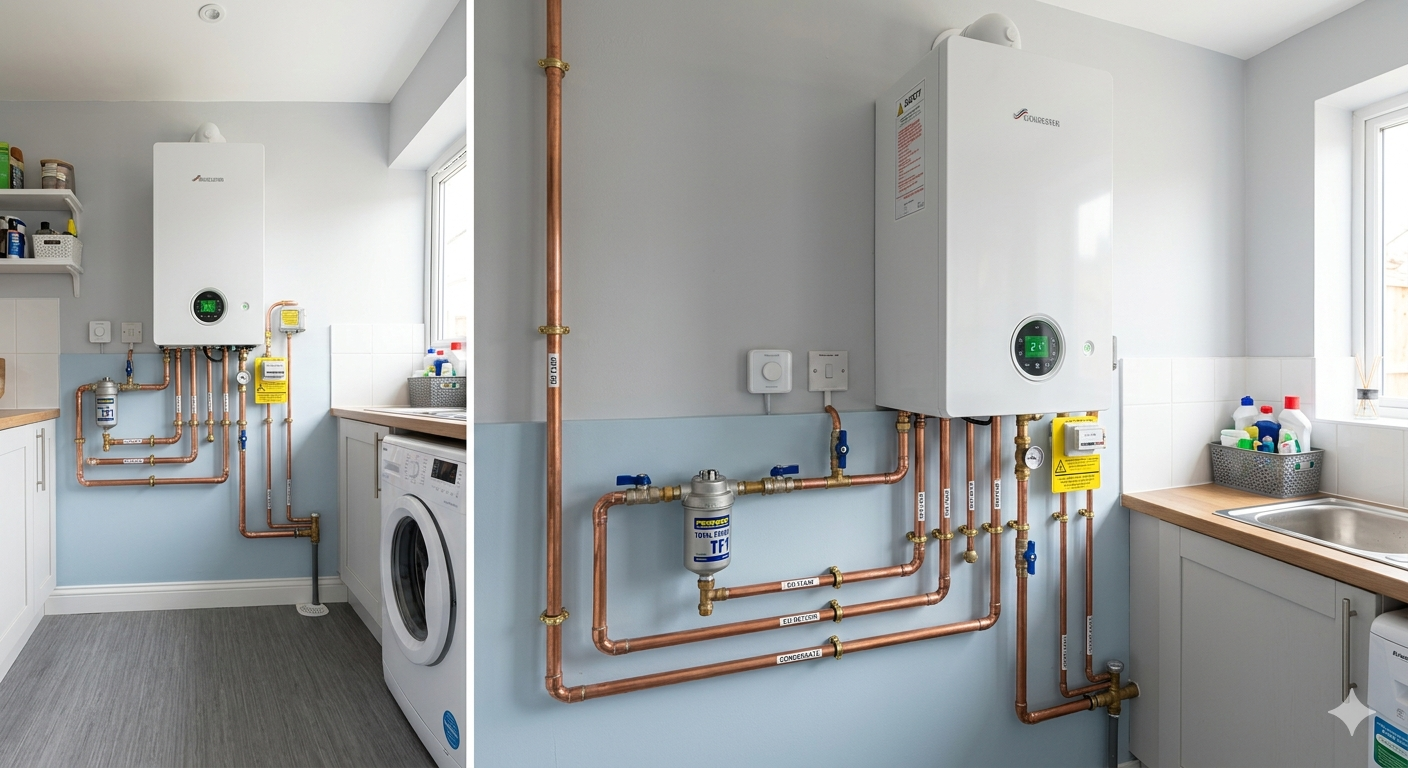 New Worcester Bosch boiler installation — Horsforth